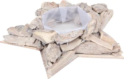 Produktbild von Pflanzschale Rund in Ø 25 x 5 cm, Dekoschale aus Treibholz