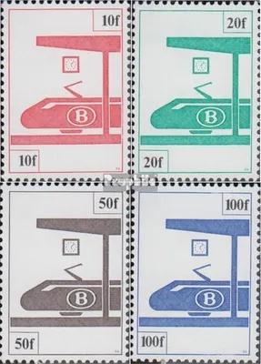 Produktbild von Briefmarken Belgien 1982 Mi EP379-EP382 (kompl.Ausg.) postfrisch Eisenbahnpaketmarken
