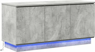 Image de vidaXL : Meubles TV, 100 x 38 x 49 cm, gris béton, panneaux de particules