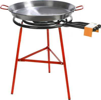 Produktbild von Paella Grill Set Ibiza komplett mit Kelle und Gasanschluss - 25 Rationen