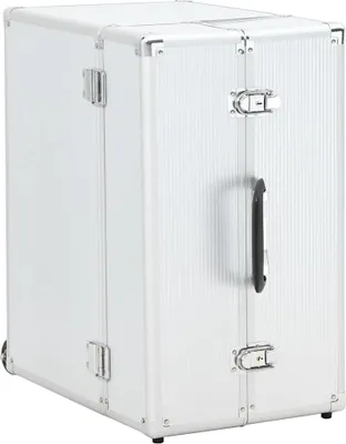 Produktbild von vidaXL Pilotenkoffer 47 x 39 x 27 cm Silbern Aluminium