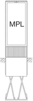 Produktbild von Hager Verteilersäule ZAL142P