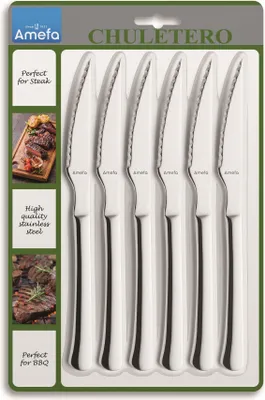 Obrázok produktu pre Amefa Chuletero Steakmessen 6 ks Rvs