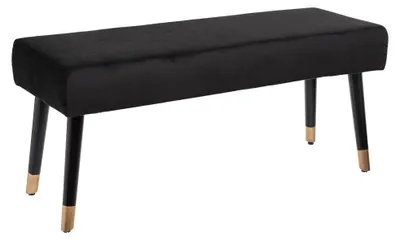 Produktbild von ATMOSPHERA – Sitzbank, Velours, Schwarz, 100 x 35 x 45 cm, Schwarz, cm