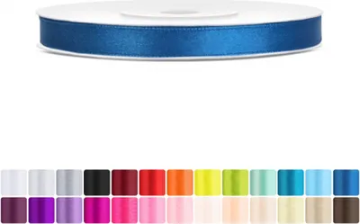Produktbild von Satinband 6mm Blau - 25 Meter Rolle Geschenk- & Schleifenband