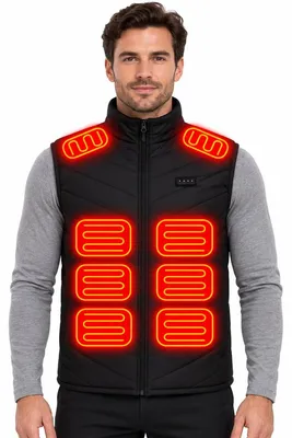 Productafbeelding van Currero Verwarmde Bodywarmer Mannen Zwart XL