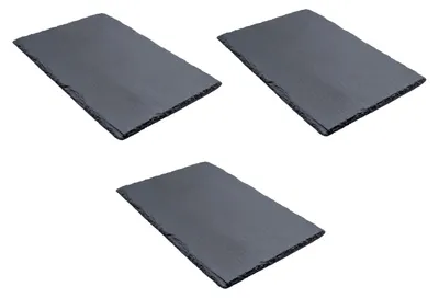 Produktbild von 3er-SET Schiefer Buffet-Platte Servierplatte Schieferplatte Käseplatte 30x20 cm