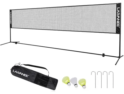 Produktbild von Badmintonnetz 5 m, verstellbar, 107/120/155 cm, tragbares Set, für Garten