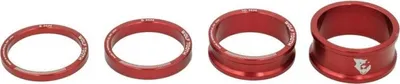 Produktbild von Wolf Tooth Steuersatz Spacer Kit, 1 1/8", 3/5/10/15mm, 4 Stk., red