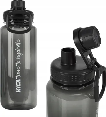 Obrázok produktu pre Univerzálna športová fľaša s širokým hrdlom, objem 1 liter, zelená