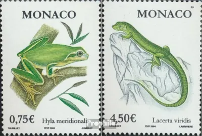 Produktbild von Briefmarken Monaco 2004 Mi 2683-2684 (kompl.Ausg.) postfrisch Freimarken: Fauna und Flora