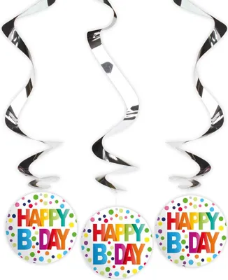 Produktbild von 3 Splendid Birthday Spiralhänger 70cm
