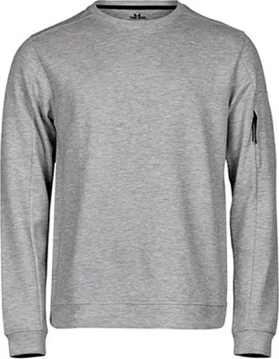 Produktbild von Tee Jays 5700 | Athletic Crew Neck Sweat Herrenpulli - Farbe: Heather Grey - Größe: XL