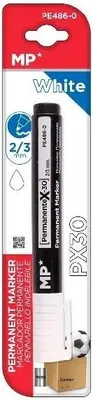 Zdjęcie produktu dla Marker permanentny biały 2/3 mm do szkła i tkanin