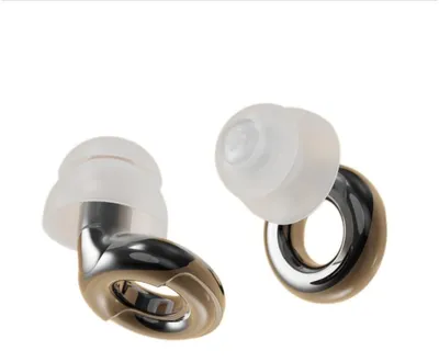 Produktbild von INF Set aus galvanisierten, geräuschdämpfenden Silikon-Ohrstöpseln – wasserdicht, zum Schwimmen, Schlafen, Lernen und Reisen Schwarz