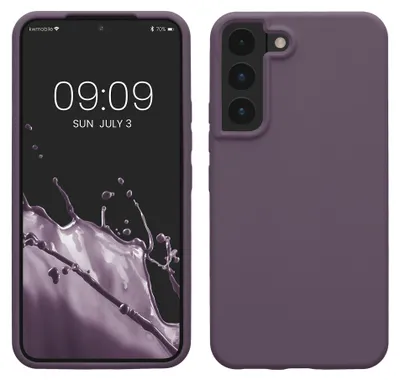Produktbild von kwmobile Handyhülle für Samsung Galaxy S22 Hülle - Case Silikon - Kabelloses Laden - Schutzhülle Cover in Helle Iris