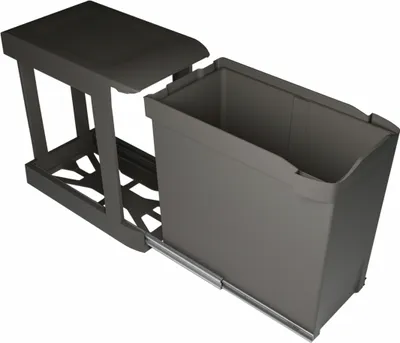 Obrázek produktu pro Naber 8011297 Odpadkový koš Moderna Single, 30 litrů, antracitová barva, pro skříňky od šířky 30 cm