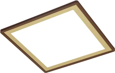 Produktbild von LED Panel Deckenlampe Deckenleuchte Backlight slim 18W braun gold Briloner