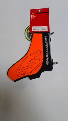 Image de Couvre-chaussures Northwave Fighter High taille S Orange fluo/noir