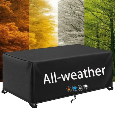 Image de Housse de protection imperméable pour meubles de jardin, dimensions 400 x 400 x 85 cm