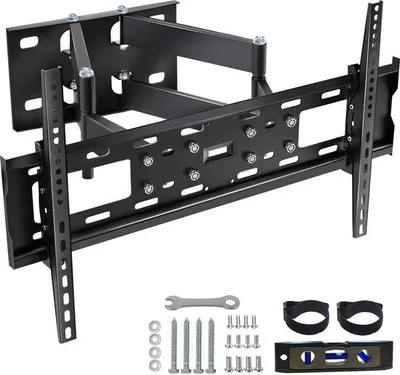 Immagine prodotto di Venton Supporto TV da parete regolabile, inclinabile e girevole - Supporto TV per TV e monitor curvi e piatti - VESA 400x600 max (32''-75'') - 50 kg max - Supporto TV, inclinabile, girevole