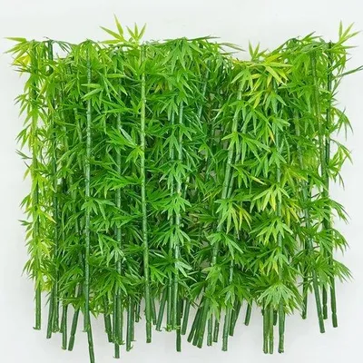 Image de Lot de mini-plants de bambou - Miniatures réalistes de bambou - 50 pièces, 12 cm