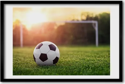 Produktbild von Bild 60x40 MDF-Rahmen, Wandkunst Fußball