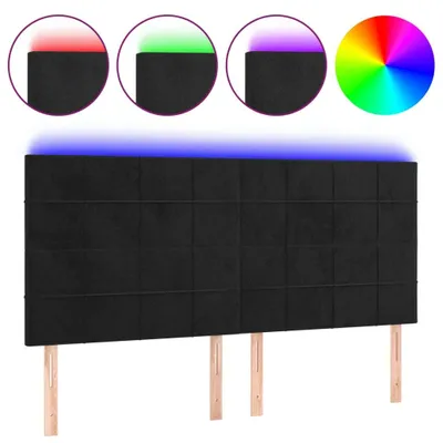 Produktbild von VidaXL 3122480, Schwarz, Polyester, Holz, 1600 mm, 118 cm, 128 cm, 50 mm