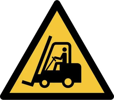Obrázek produktu pro Bezpečnostní piktogram - provoz vysokozdvižného vozíku 200x176mm