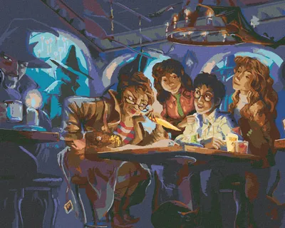 Produktbild von Zuty - Malen nach Zahlen - INTERVIEW MIT HARRY (HARRY POTTER), 40x50 cm, ohne Keilrahmen