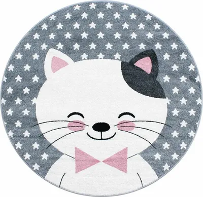 Obrázok produktu pre 120x120 (priemer) kruh Kusový koberec Kids 550 pink kruh