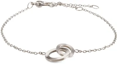 Productafbeelding van Boccia damesarmband van titanium, kleur zilver, hypoallergeen, 21 cm, artikelnummer 03029-01