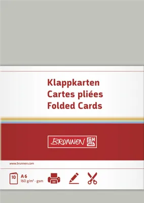 Produktbild von BRUNNEN Doppelka. A6 160g grau