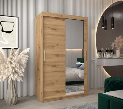Obrázek produktu pro Skříň s posuvnými dveřmi v šířce 120 cm TIMEA 2 - dub artisan