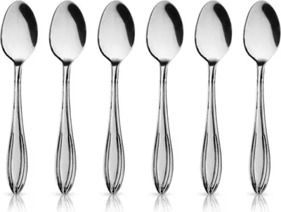 Immagine prodotto di Orion | Set di cucchiai da espresso - 12 X 2,5 Cm - Acciaio inossidabile - Set di 6 - Lavabile in lavastoviglie
