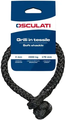 Immagine prodotto di Gancio morbido ad alta resistenza, grigio, 3 mm (set Osculati 08.300.03)