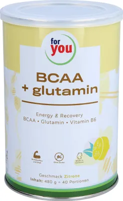 Obrázok produktu pre pre vás BCAA + glutamín Energy & Recovery Zitrone, 480 g PUL