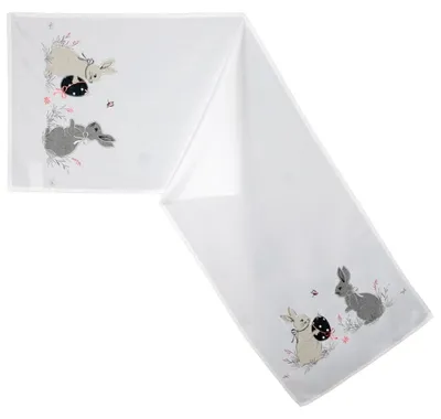 Produktbild von Tischläufer AMANDA Ostern Osterhasen Ostereier Polyester 40 x 140 cm