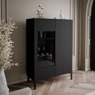 Produktbild von LUMI Zweitürige Vitrine mit Glas