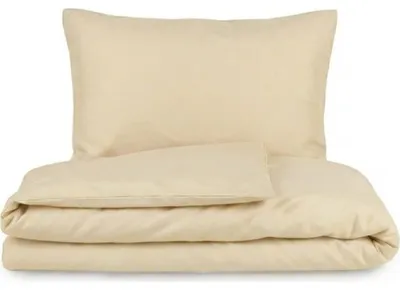 Immagine prodotto di Kvalitex biancheria da letto in cotone francese 240x200, 70x90cm bianco sporco
