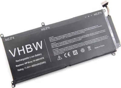 Produktbild von vhbw Akku Ersatz für HP 807211-221, 807211-121, 804072-241, HSTNN-DB7C, HSTNN-DB6X, 807417-005, 807211-241 für Notebook (4650 mAh, 11,4 V, Li-Ion)