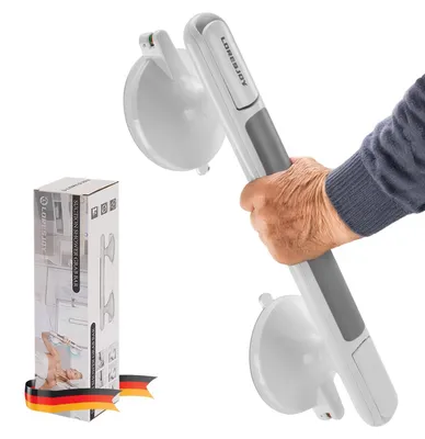Produktbild von Solidchoice – Saugnapf-Handgriffe für Badewanne und Dusche, 33 cm, Sicherheitsstütze