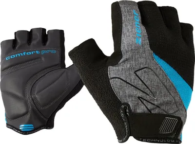 Produktbild von ZIENER Crave Gloves Men grey melange/persian blue - 988214-752798-6,5