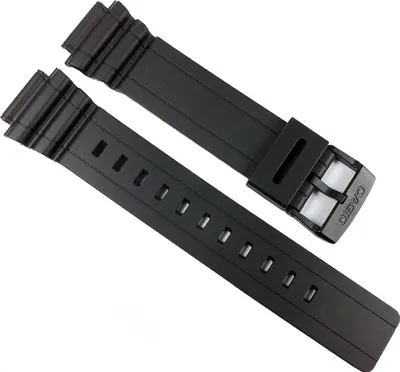 Produktbild von Casio Uhrenarmband 18mm Resin schwarz MRW-S300H-1BV MRW-S300