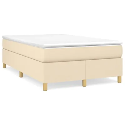 Obrázok produktu pre Posteľný rám s boxspringom krémová 120x200 cm látka