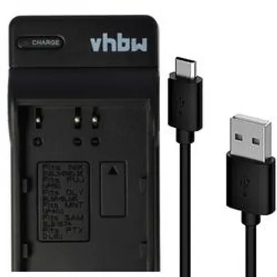 Productafbeelding van USB-oplader voor Nikon EN-EL3, Olympus PS-BLM1, Fujifilm NP-150, Minolta NP-400