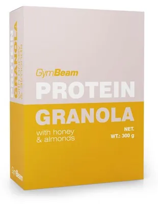 Produktbild von GymBeam - Protein-Granola mit Honig und Mandeln, 300 g