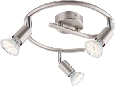 Produktbild von Globo Deckenleuchte Dl Nickel Matt, 3Xgu10 Led 57991-3