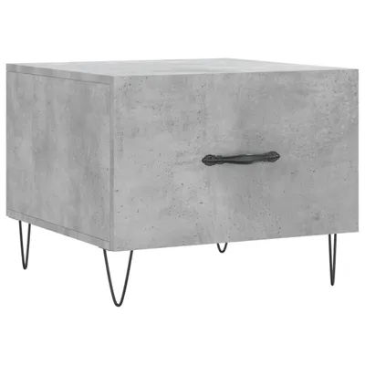 Produktbild von Eleganten-Stil Quadratischer 1 pcs - Modernes Wohnzimmertische - Couchtisch - Betongrau 50x50x40 cm Holzwerkstoff - Couchtische - Möbel26