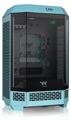 Zdjęcie produktu dla Thermaltake 300 Turquoise, Micro Tower, PC, Turkusowy, micro ATX, Mini-ATX, SPCC, Dom/Biuro